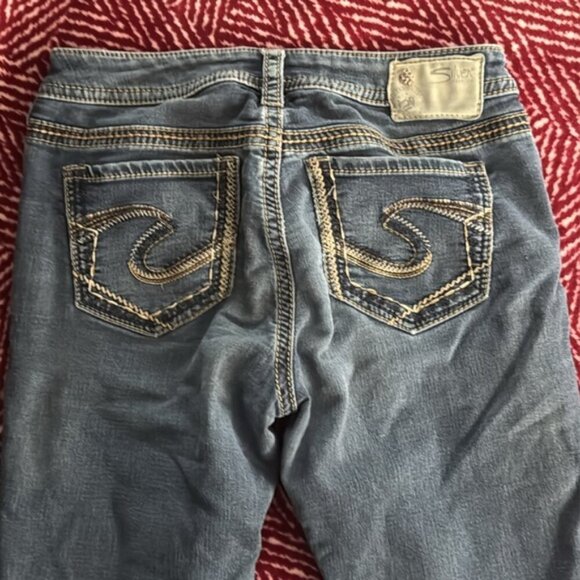 Silver Jeans 29 Medium Wash Suki Mid Pencil Skinny - Picture 9 of 11